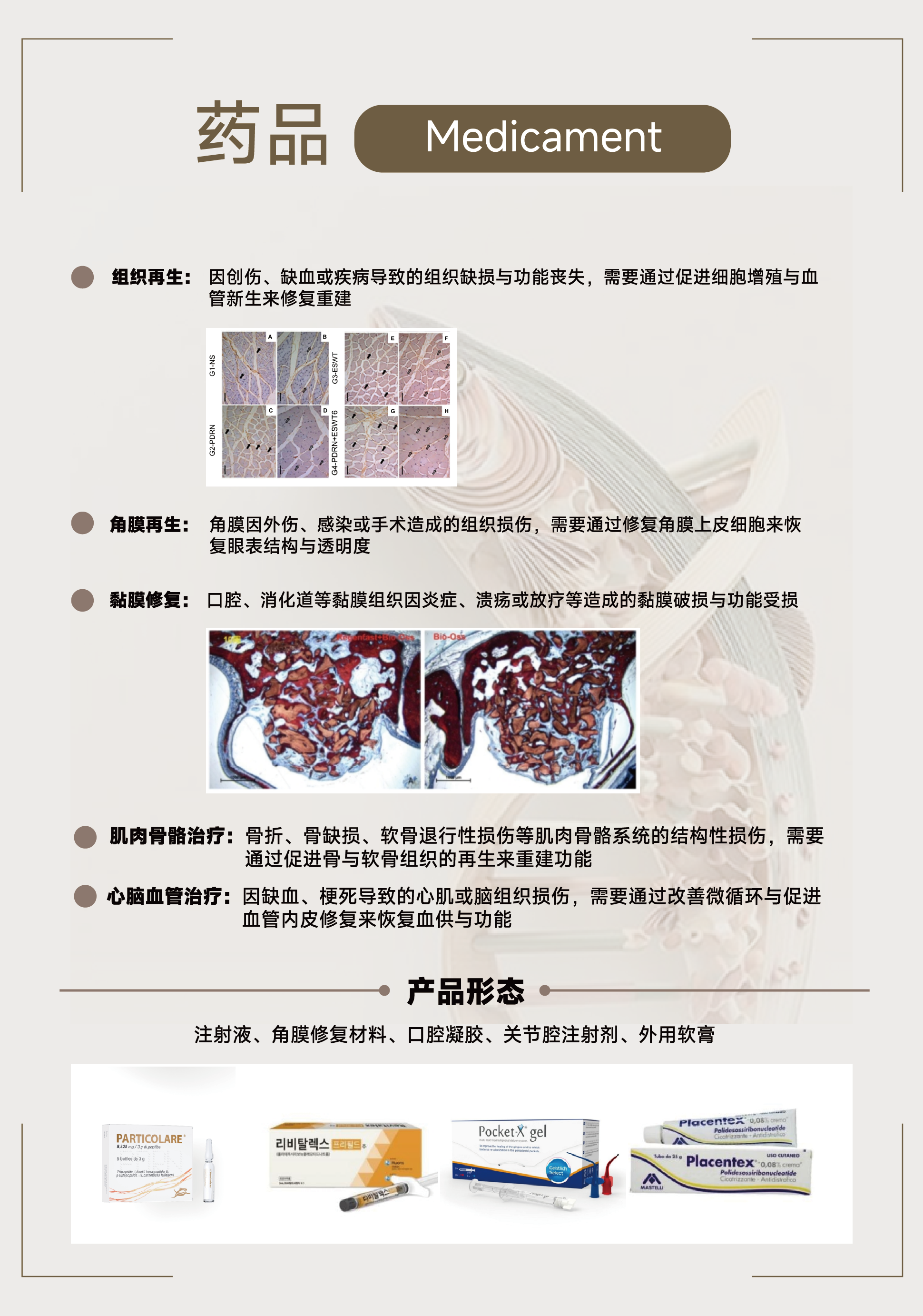 PDRN药品应用与产品形态