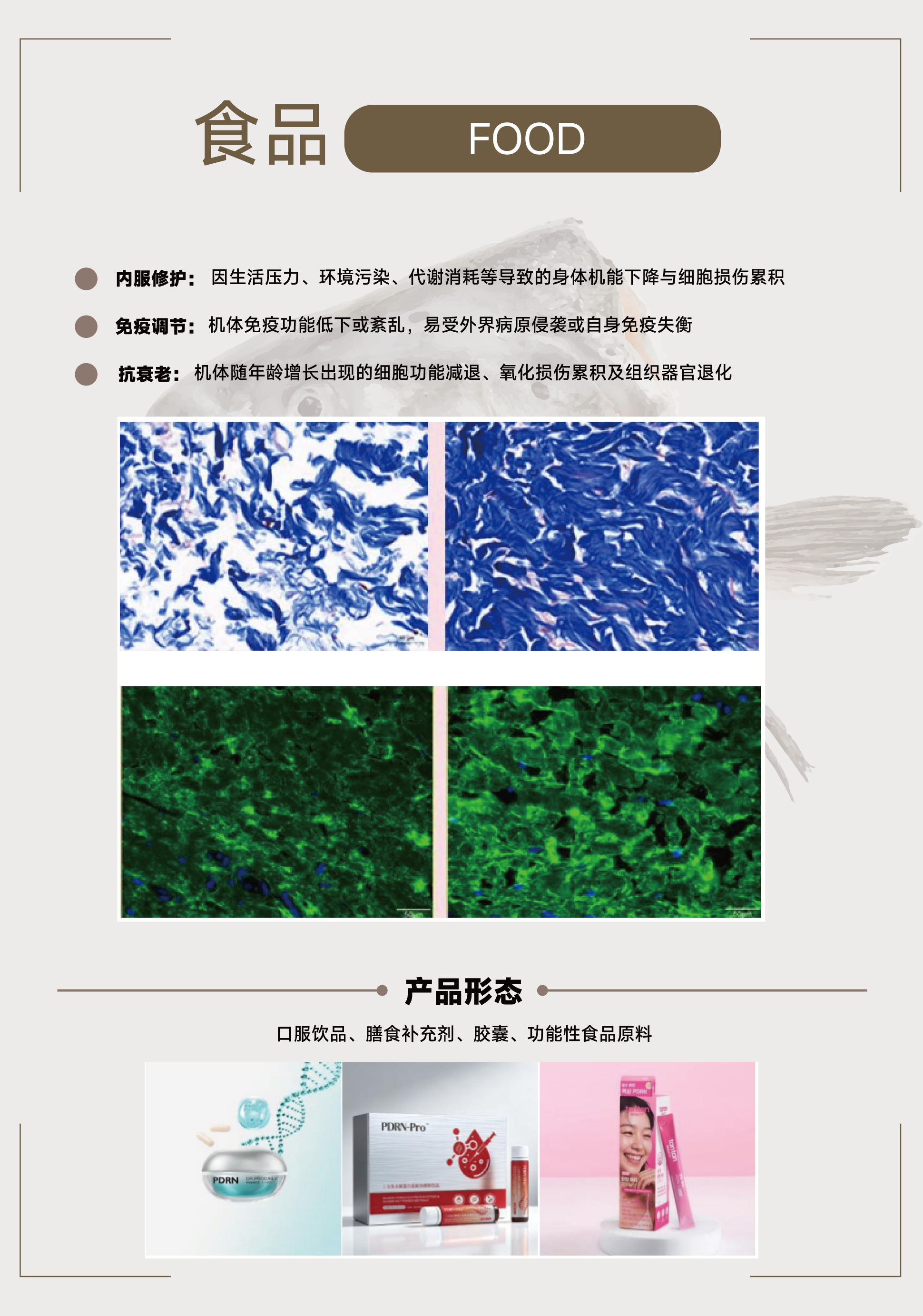 PDRN食品应用与产品形态